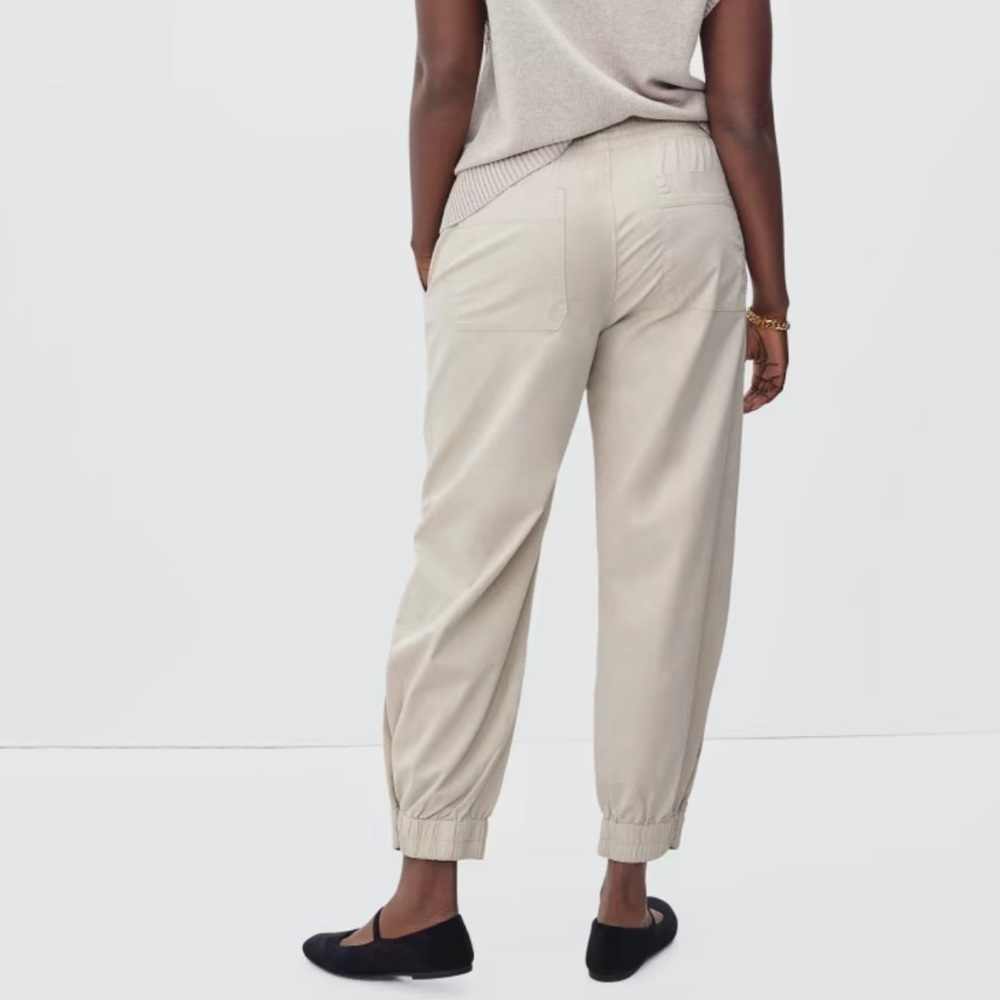 Everlane Organic Cotton The Easy Snap Bottom Jogger Pants Size L - Picture 2 of 10
